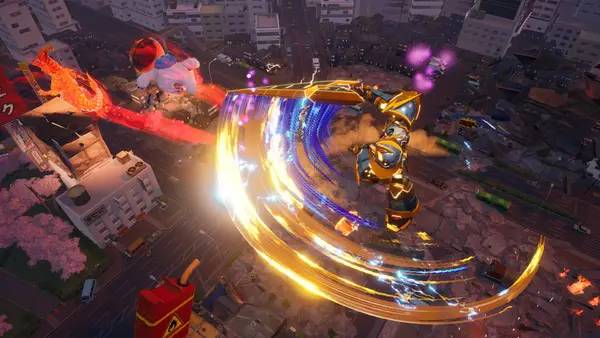 Момент активного игрового действия GigaBash