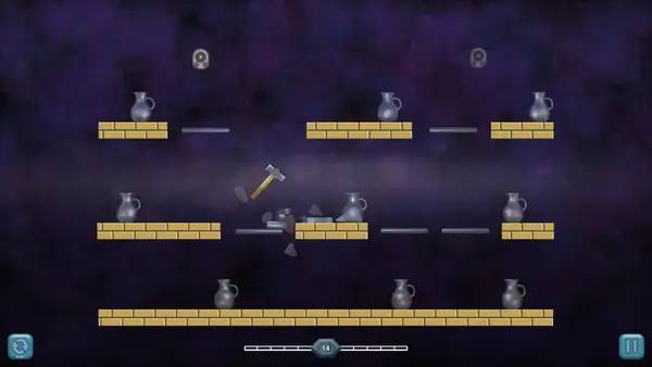 Момент активного игрового действия GlassSmash 2