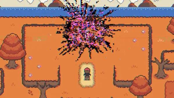 Момент активного игрового действия GLITCHED