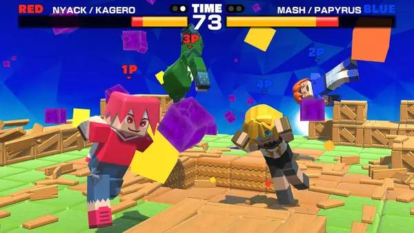 Момент активного игрового действия Goonya Fighter