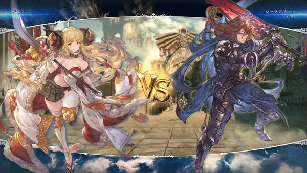 Момент активного игрового действия Granblue Fantasy Versus Rising