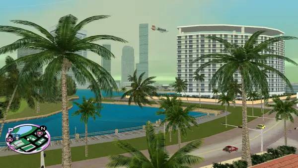 Момент активного игрового действия Grand Theft Auto Vice City - Back to the 80's