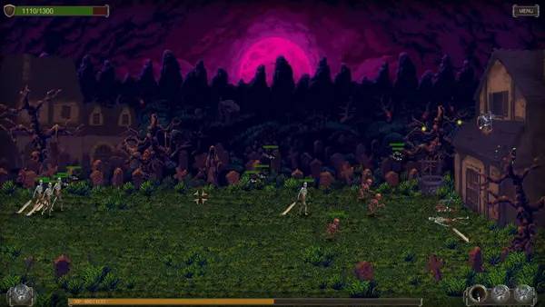 Момент активного игрового действия Graveyard Defender