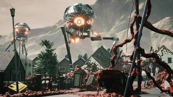 Момент активного игрового действия Grey Skies  A War of the Worlds Story