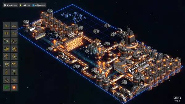 Момент активного игрового действия Grid Miner