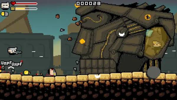 Момент активного игрового действия Gunslugs 2