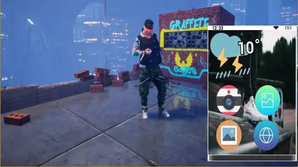 Момент активного игрового действия Hardcore Parkour