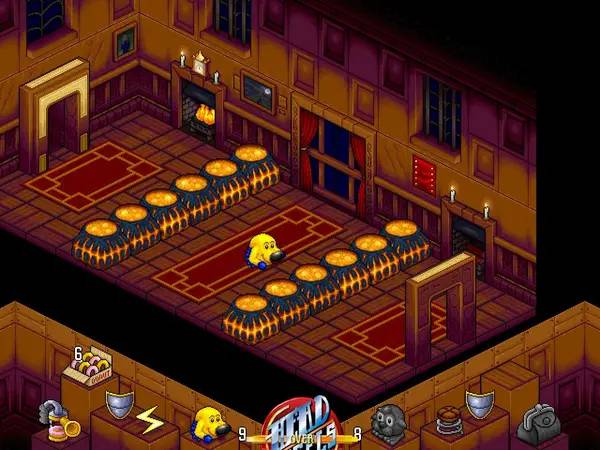 Момент активного игрового действия Head Over Heels