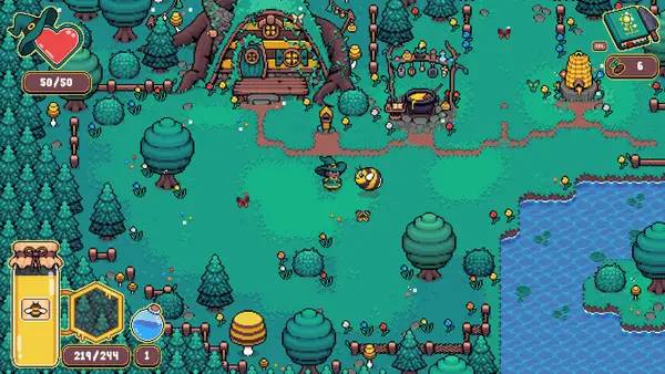 Момент активного игрового действия Honeymancer