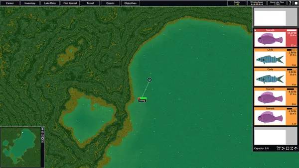 Момент активного игрового действия Intergalactic Fishing