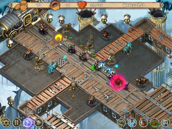 Момент активного игрового действия Iron Heart Steam Tower