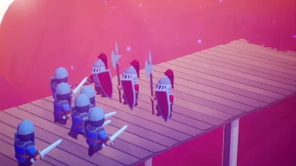 Момент активного игрового действия Island Crusaders