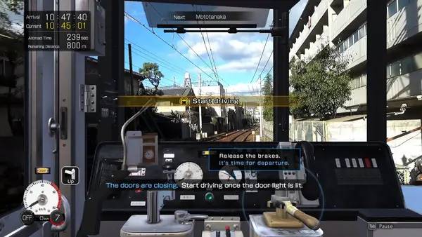 Момент активного игрового действия Japanese Rail Sim Journey to Kyoto