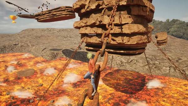 Момент активного игрового действия JUMP! The Floor Is...