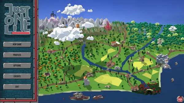 Момент активного игрового действия Just One Line