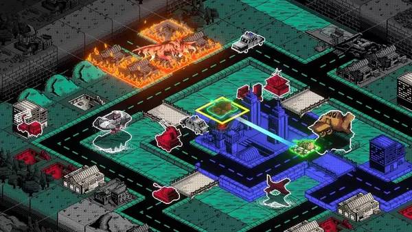 Момент активного игрового действия Kaiju Wars