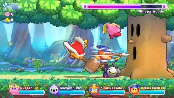 Момент активного игрового действия Kirby's Return to Dream Land Deluxe