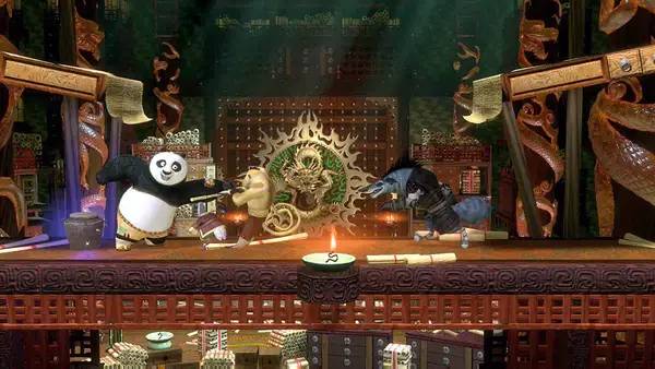 Момент активного игрового действия Kung Fu Panda Showdown of Legendary Legends
