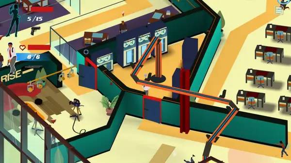 Момент активного игрового действия LA Cops