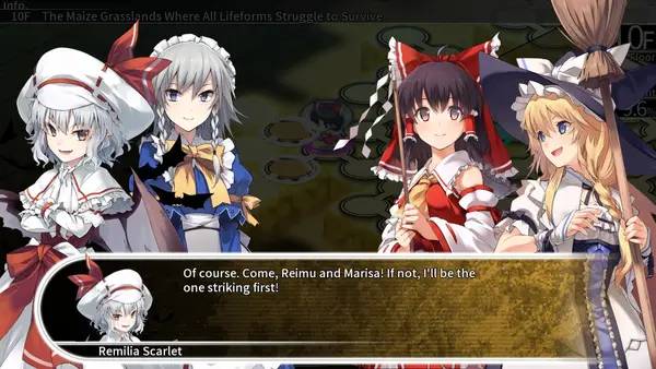 Момент активного игрового действия LABYRINTH OF TOUHOU - GENSOKYO AND THE HEAVEN-PIERCING TREE