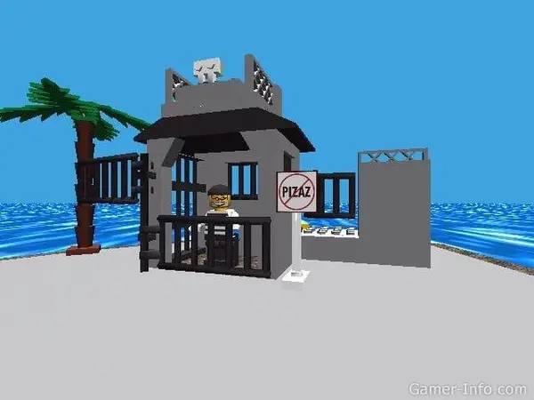 Момент активного игрового действия Lego Island