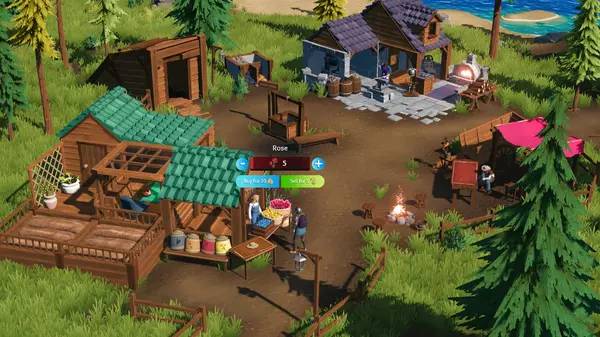 Момент активного игрового действия Len's Island