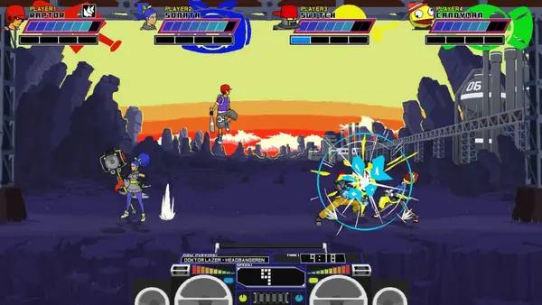 Момент активного игрового действия Lethal League