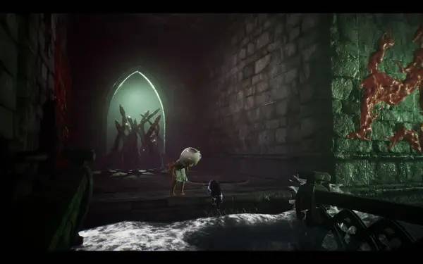 Момент активного игрового действия LIGHT Black Cat and Amnesia Girl