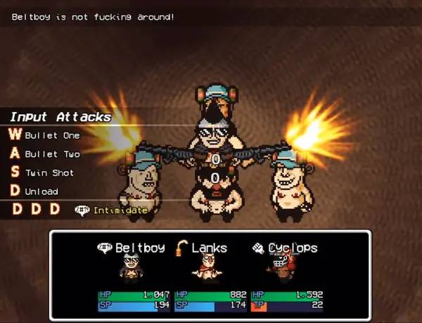 Момент активного игрового действия LISA The Hopeful