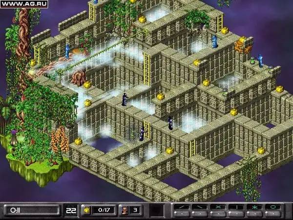 Момент активного игрового действия Lode Runner 2