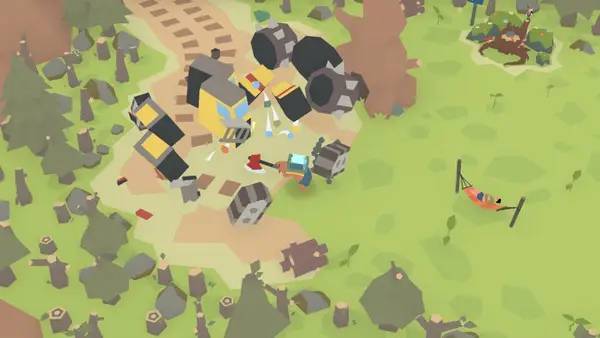 Момент активного игрового действия LumbearJack