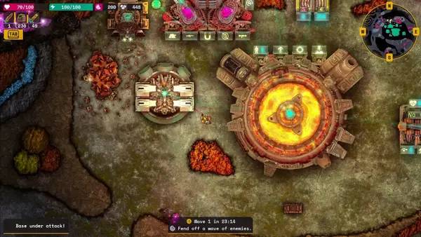 Момент активного игрового действия Lumencraft