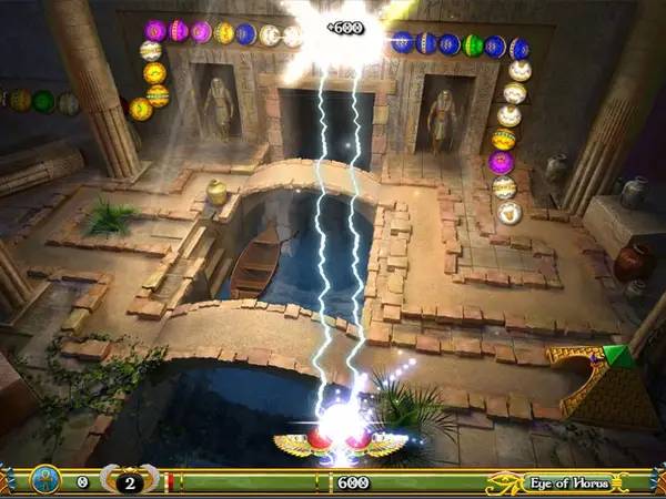 Момент активного игрового действия Luxor 5th Passage