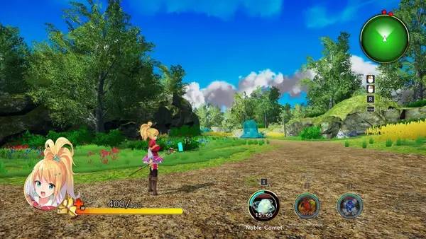 Момент активного игрового действия Machina of the Planet Tree -Unity Unions-