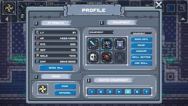 Момент активного игрового действия Mage Tower