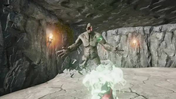 Момент активного игрового действия Mage VR The Lost Memories