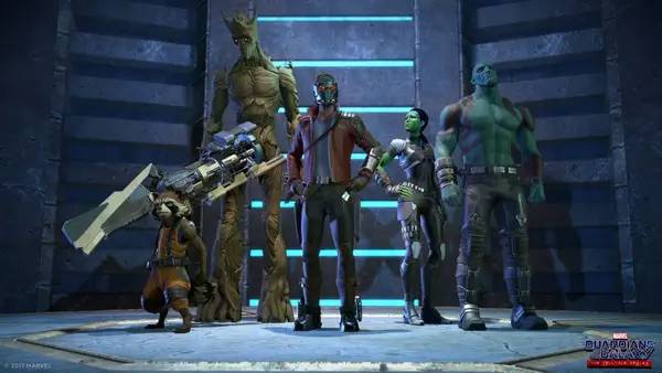 Момент активного игрового действия Marvel's Guardians of the Galaxy  The Telltale Series