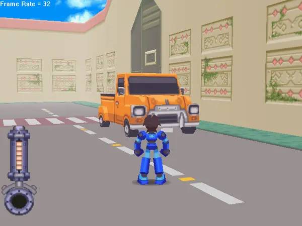 Момент активного игрового действия Mega Man Legends