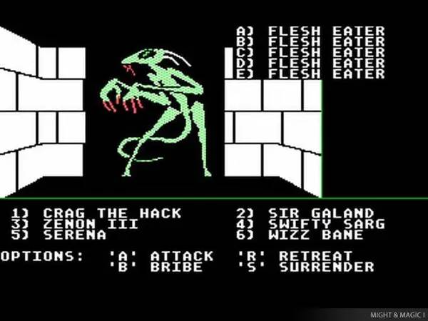Момент активного игрового действия Might and Magic 2  Gates to Another World