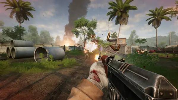 Момент активного игрового действия Military Conflict Vietnam