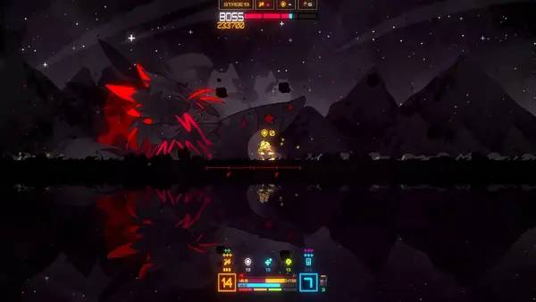 Момент активного игрового действия Mini Island Cosmos