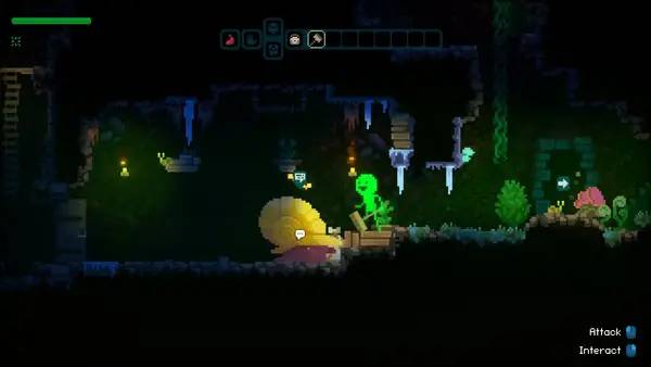 Момент активного игрового действия MoonQuest