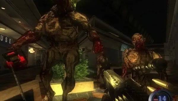 Момент активного игрового действия Москва и мертвецы