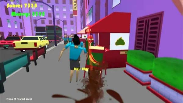 Момент активного игрового действия Muddy Heights