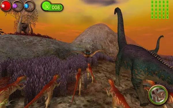 Момент активного игрового действия Нанозавр 2