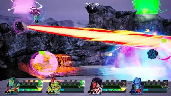 Момент активного игрового действия Nebulas Lasso