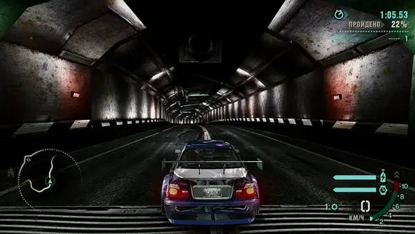 Момент активного игрового действия Need For Speed Carbon - Remastered