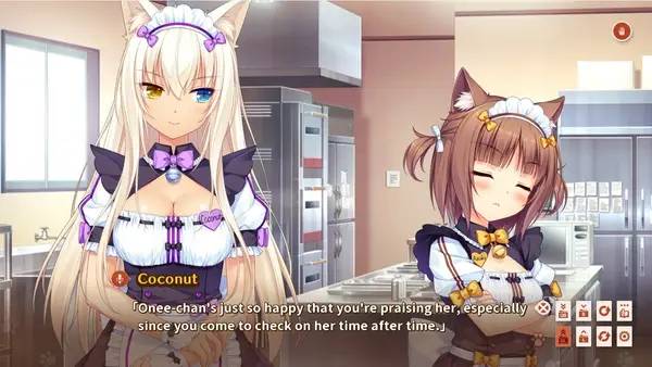 Момент активного игрового действия NEKOPARA Vol. 3