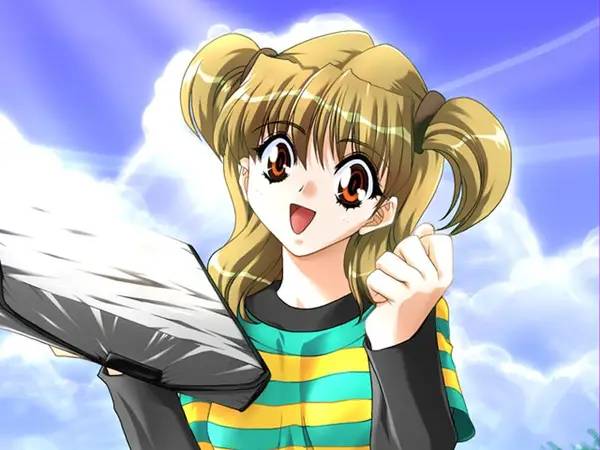 Момент активного игрового действия Never7 the end of infinity