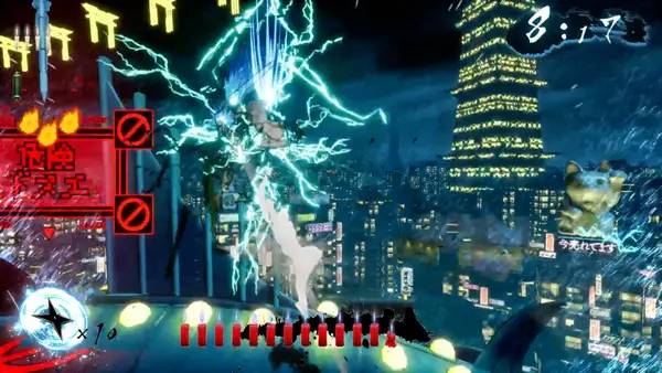 Момент активного игрового действия NINJA SLAYER NEO-SAITAMA IN FLAMES